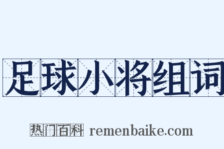 足球小将组词是什么意思的图片